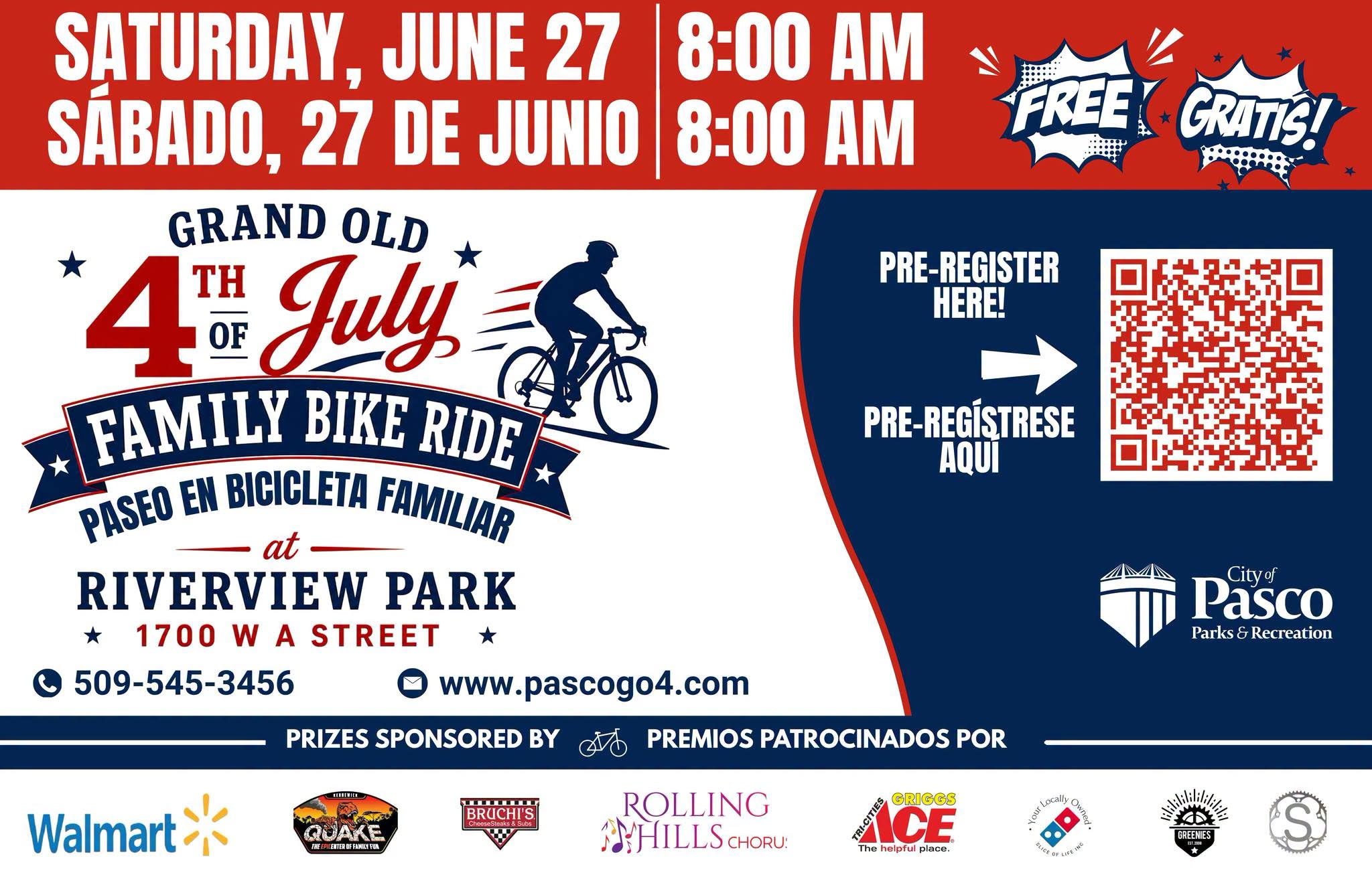 Grand Old 4th of July Family Bike Ride flyer